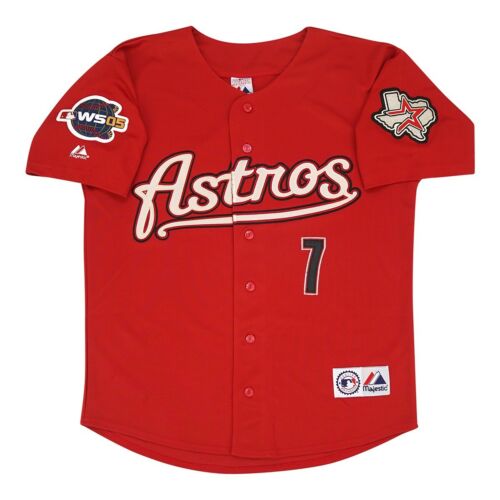 Craig Biggio Houston Astros Alt Brick Red 2005 World Series Jersey Men's  (S-3XL)